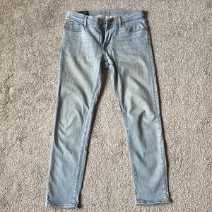 Abercrombie & Fitch Mens Light Blue Jeans 32W 32L Langdon Slim Stretch